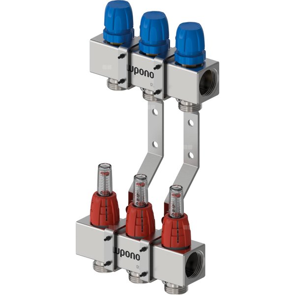 Uponor Vario C korpus rozdzielacza z przepł. FM 3X