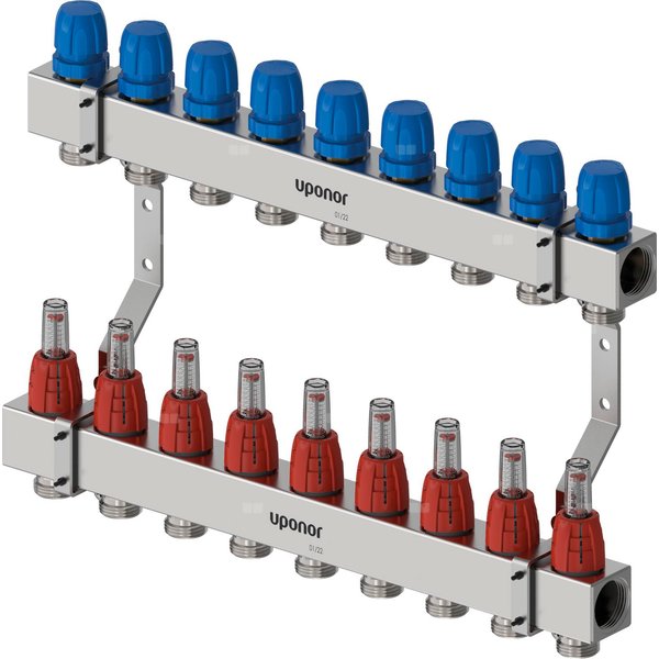 Uponor Vario C korpus rozdzielacza z przepł. FM 9X
