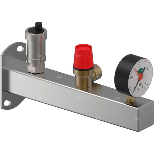 Uponor Fluvia grupa bezpieczeństwa INOX 3bar