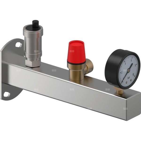 Uponor Fluvia grupa bezpieczeństwa INOX 6bar