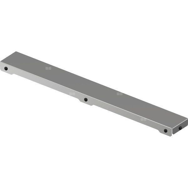 Uponor Aqua Ambient ruszt wpustu liniowego plain / silver 1000mm