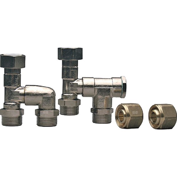 Uponor Fluvia zestaw przył. z zaworem 2 x G3/4
