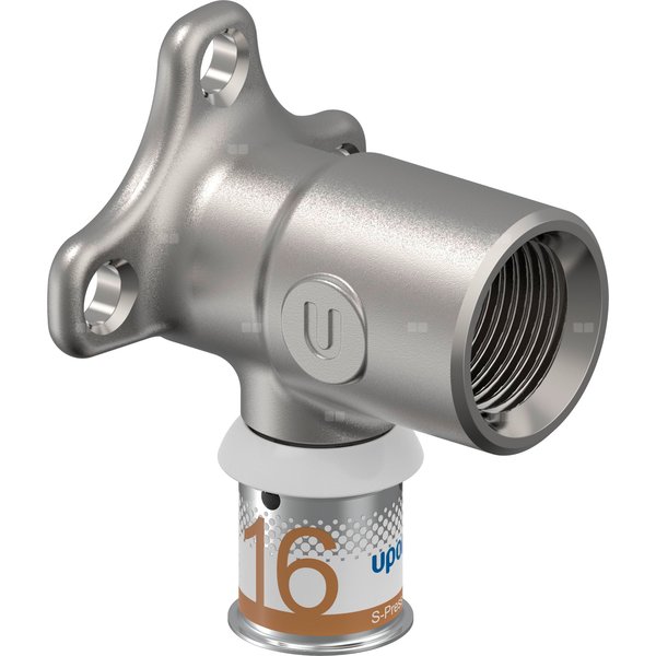 Uponor S-Press PLUS kolano naścienne L 16-Rp1/2''FT