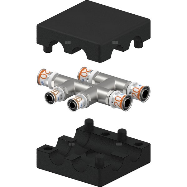 Uponor S-Press PLUS Radi trójn. krzyżowy insulated 20-16-20