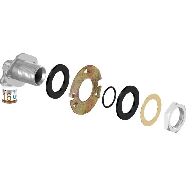 Uponor S-Press PLUS kolano naścienne LWC 16-Rp1/2'' FT l=35 mm