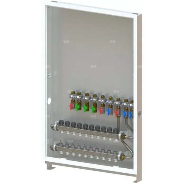 Uponor Combi Port M-Pro szafka podtynkowa IW 1200x750X110mm 4HM+9BV