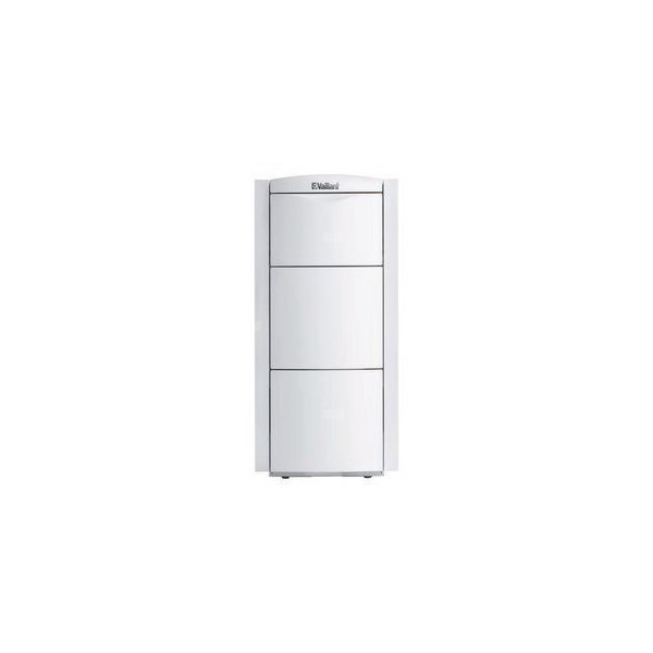 VIH K 300 stojący, platynowo-biały,prostopadłościenny o pojemności 150lzasobnik warstwowy,  wydatek trwały c.w.u.: 1078 l/h (45,