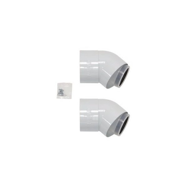 Kolano 45 st. DN 80/125, 2szt.