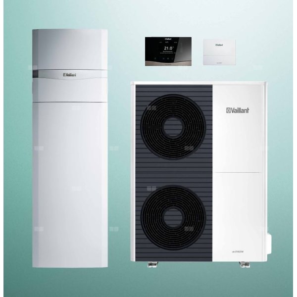 Pakiet Systemowy OZE - Pompa ciepła powietrze-woda split VAILLANT VWL 105/5AS aroTHERM 10.2 kW 400 V + Centrala grzewcza VWL 128/5IS + Regulator sensoCOMFORT VRC 720 + Moduł komunikacji internetowej VR 940f