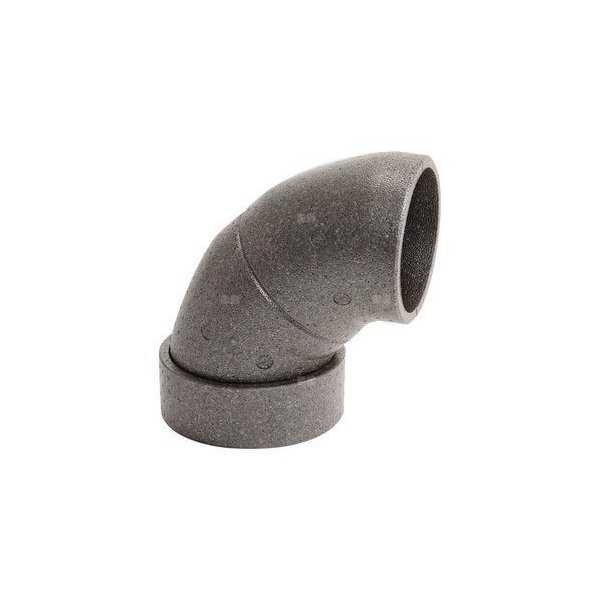 Kolanko 90 st. z EPP, podzielne na 2x45 st., fi210/180 mm, ze złączką kielichową, kolor szary