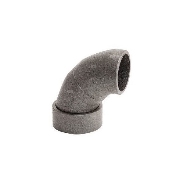 Kolanko 90 st. z EPP, podzielne na 2x45 st., fi180/150mm, ze złączką kielichową, kolor szary