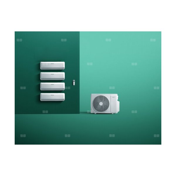 WAM1-080A4NO clima VAIR multi, Zestaw multi z czterema jednostkami ściennymi 4x2,1 kW, wydajność chłodnicza 8,0 kW, wydajność grzewcza 7,2 kW klasa energetyczna na chłodzeniu/ ogrzewaniu A++/A+