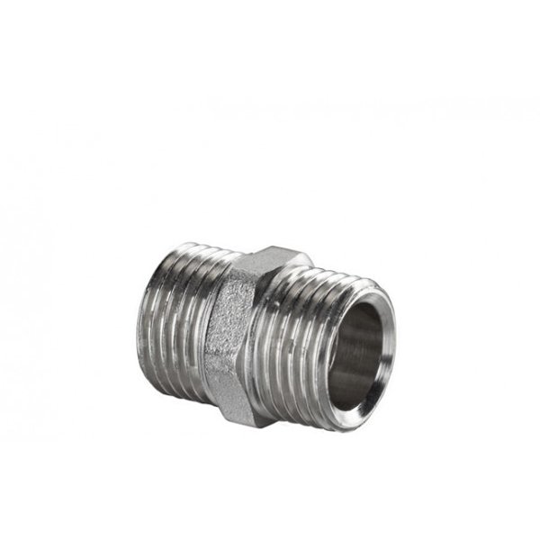 Nypel VALVEX V-Pex, mosiądz (niklowany), 1/2'' (GZ), 29 mm