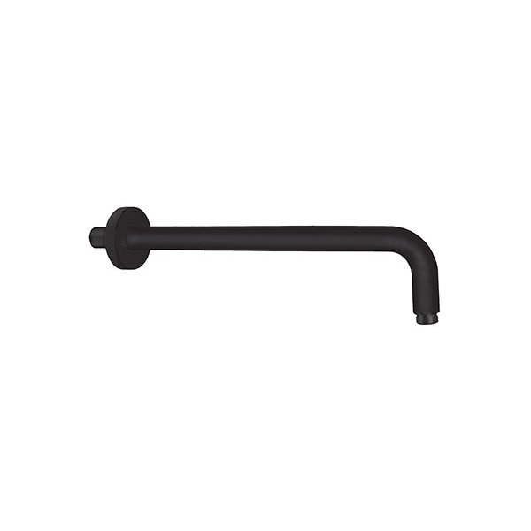 ROUND Ramię natrysku ścienne black mat