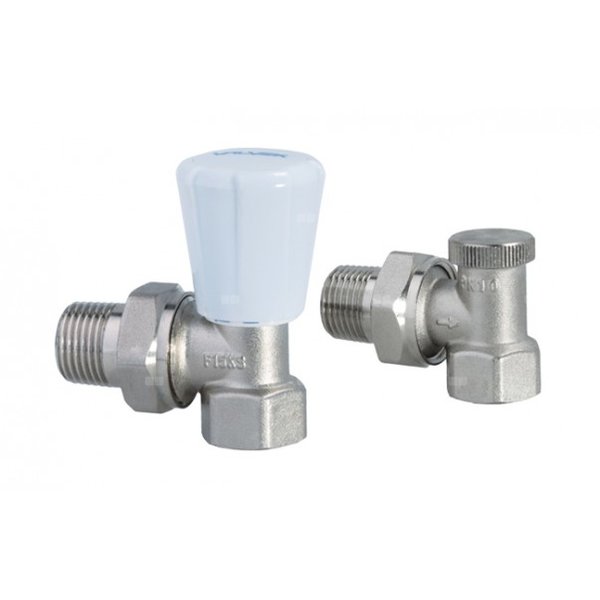 Zestaw przyłączeniowy grzejnikowy dwururowy VALVEX Activ Plus 1/2'' x 1/2'', zawór kątowy