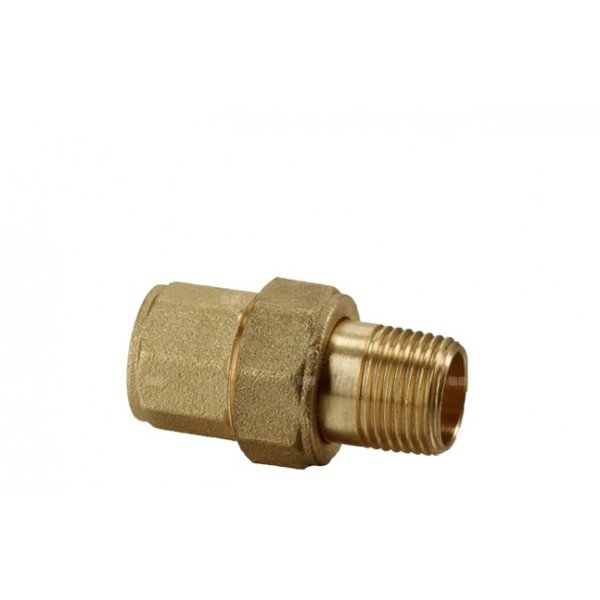 Złączka (śrubunek) prosta śrutowana z oringiem (wersja długa) VALVEX TWIST, 1'' (GZ x GW)