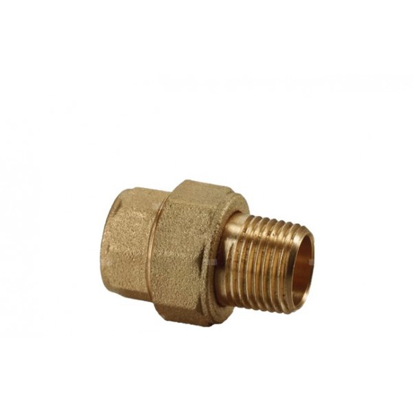 Złączka (śrubunek) prosta śrutowana (wersja krótka) VALVEX Twist, 1'' (GZ x GW)