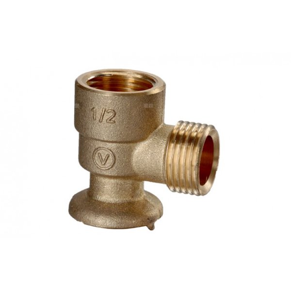 Kolano ustalone 90' VALVEX V-Pex, mosiądz, 1/2'' (GW x GZ)