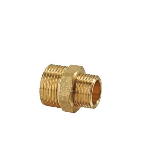 Złączka (nypel) wkrętna redukcyjna śrutowana VALVEX TWIST, 1/2'' x 3/8'' (GW)
