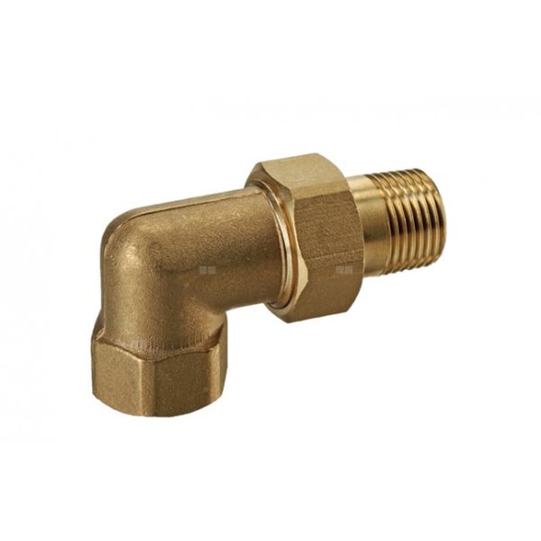 Złączka (śrubunek) kolanowa śrutowana z oringiem VALVEX Twist, 1 1/4'' (GZ x GW)