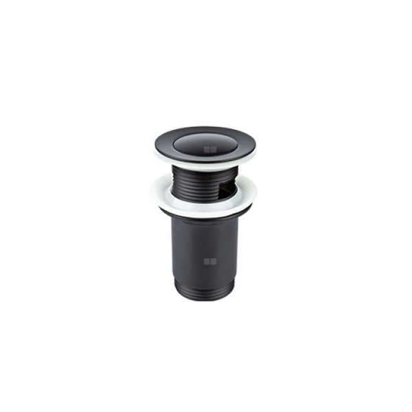 STAR BLACK Korek spustowy do umywalek z przel.STAR G5/4"