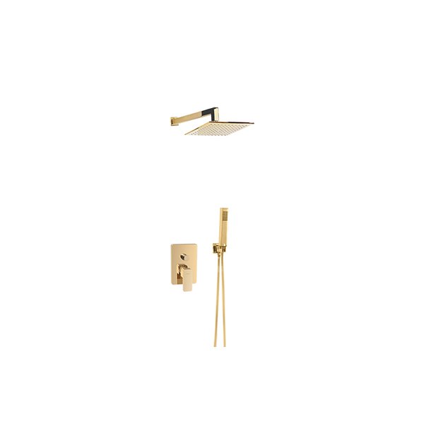 CARRE GOLD zestaw natryskowy podtynkowy