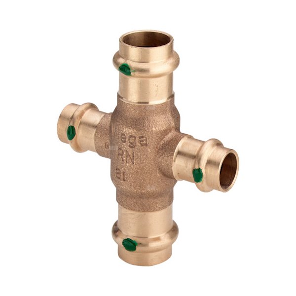Czwórnik VIEGA 2244 brąz, 22 mm x 15 mm x 22 mm x 15 mm, mz x mz x mz x mz