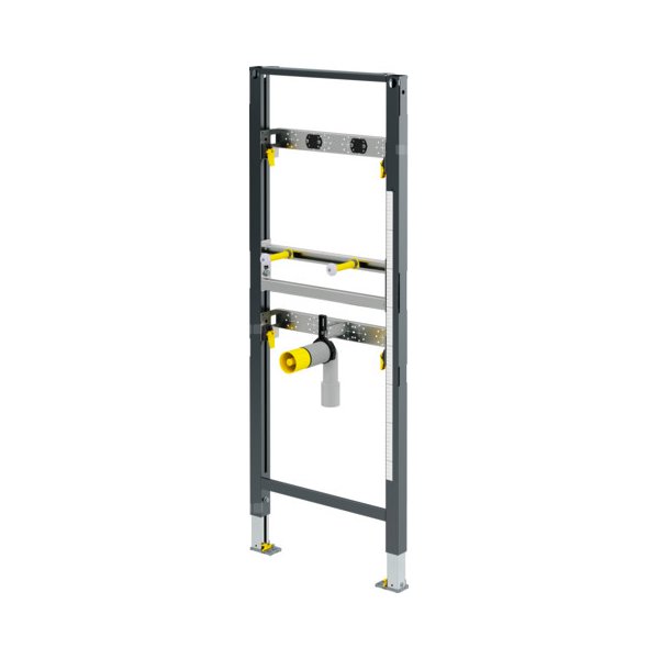Stelaż podtynkowy do umywalki VIEGA 8540, 1300 x 500 x 75 mm, bateria: ścienna natynkowa, regulacja wysokośći