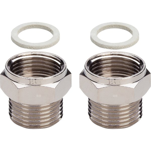 Adapter VIEGA 10225 dwuczęściowy, mosiądz / mosiądz, 3/4'' (gw x gz), 30 mm, (głębokość: 25 mm)