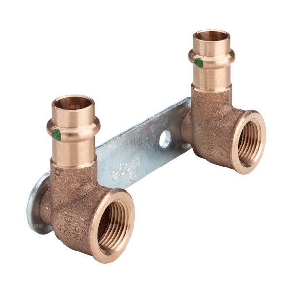 Uchwyt montażowy ścienny VIEGA 22222, rozstaw 100 mm, GW x mz, 1/2'' x 15mm