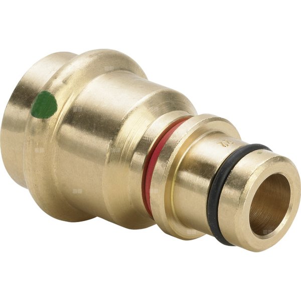Adapter VIEGA 22335 jednoczęściowy, brąz / brąz, 15 mm (zw x w) z uszczelką