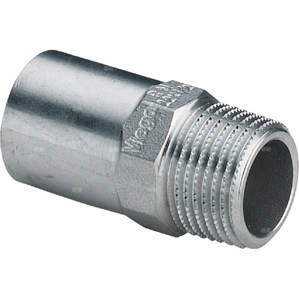 Element wsuwany Sanpress VIEGA 23111 jednoczęściowy, stal nierdzewna / stal nierdzewna, 15 mm x 1/2'' (kw x gz), 51 mm