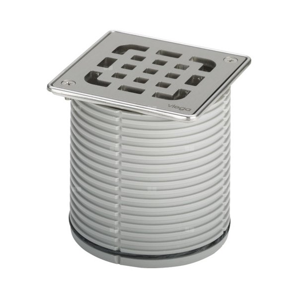 Kratka VIEGA 49343 kwadratowa ze stalowai nierdzewnej 100x100mm do wpustu