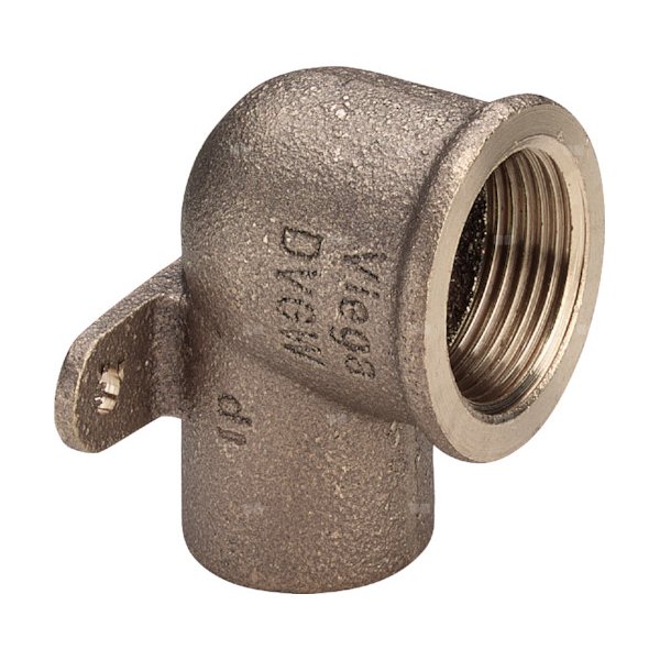 Kolano 90' VIEGA 94472G jednoczęściowy, brąz / brąz, 18 mm x 1/2'' (lw x gw), (głębokość: 8 mm)