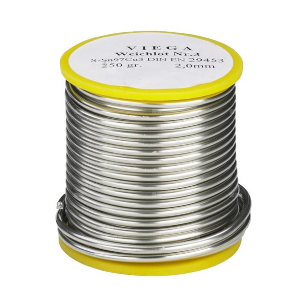 Drut lutowniczy VIEGA 94933 fi 3 mm, 250 g