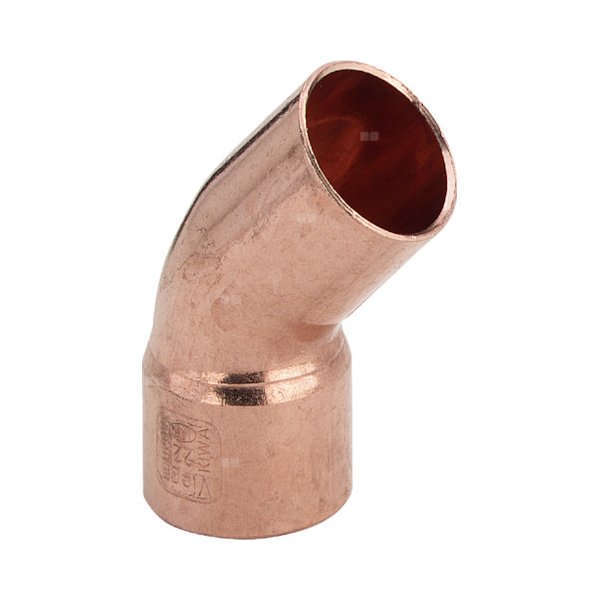 Łuk 45' VIEGA 95040 jednoczęściowy, miedź / miedź, 64 mm (lw x gz)