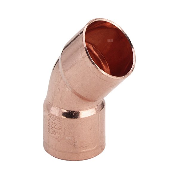 Łuk 45' VIEGA 95041 jednoczęściowy, miedź / miedź, 108 mm (lw x gw), (głębokość: 62 mm)