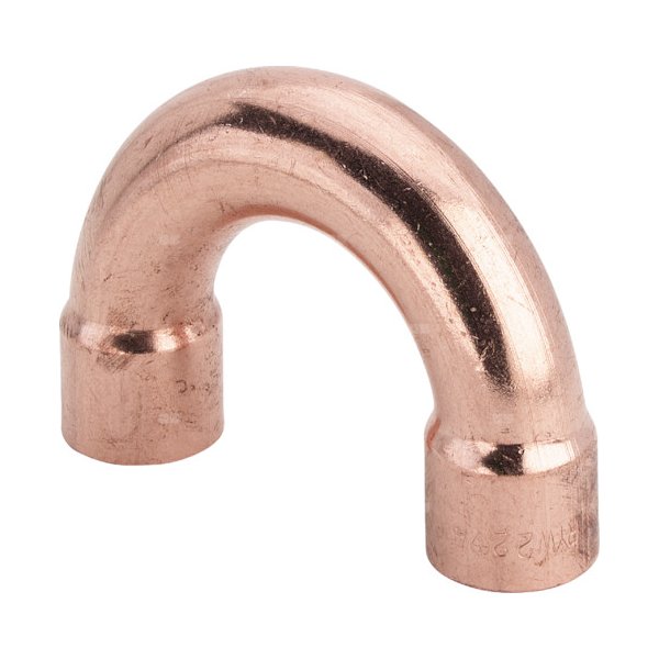 Łuk 180' VIEGA 95060 jednoczęściowy, miedź / miedź, 10 mm (lw x gw)