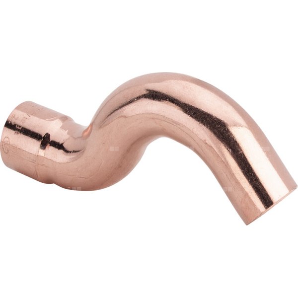 Łuk VIEGA 95086 jednoczęściowy, miedź / miedź, 15 mm (lw x gz), 80 mm, (głębokość: 68 mm)