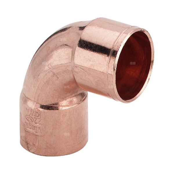 Kolano 90' VIEGA 95090 jednoczęściowy, miedź / miedź, 64 mm (lw x gw), (głębokość: 76 mm)