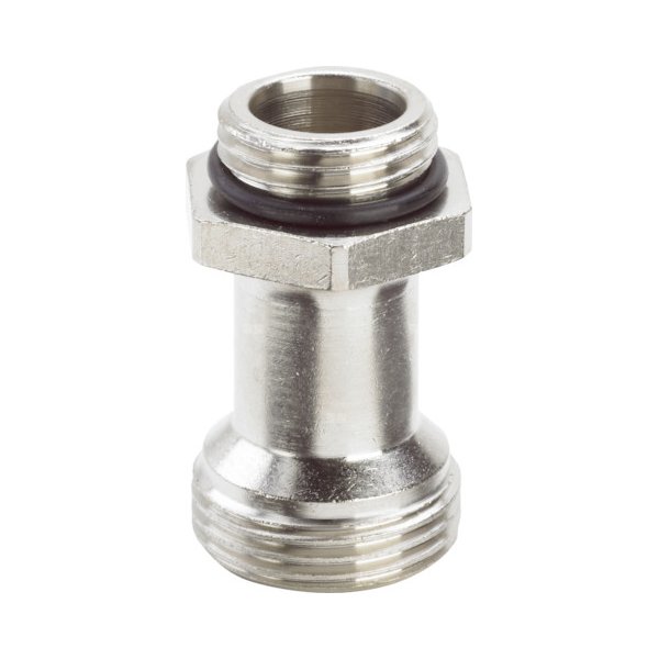 Nypel VIEGA 100417 trzyczęściowy, mosiądz / mosiądz, 1/2'' x 3/4'' (eurokonus x gz), 45 mm