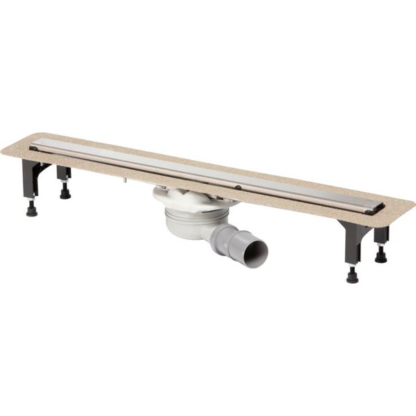 Odpływ prysznicowy prostokątny VIEGA 498310, 1000 x 150 x 121 mm, z kratką, dł: 920 mm, szer: 50 mm, z syfonem