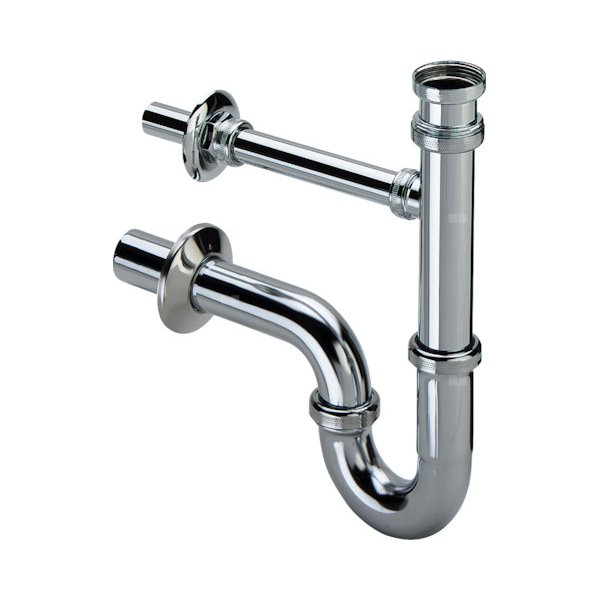 Syfon rurowy mosiądz chrom., nr wzoru 5611.02 G: 1¼ DN: 32