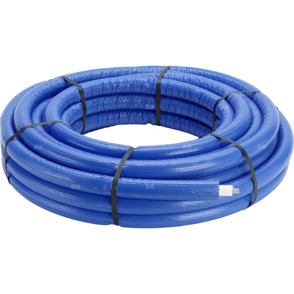 Rura PE-Xc/AL/PE-Xc VIEGA 47056 25 mm x 2.8 mm izolacja: 9 mm, izolacja kolor niebieski - kręgi 25m wielowarstwowa gładka
