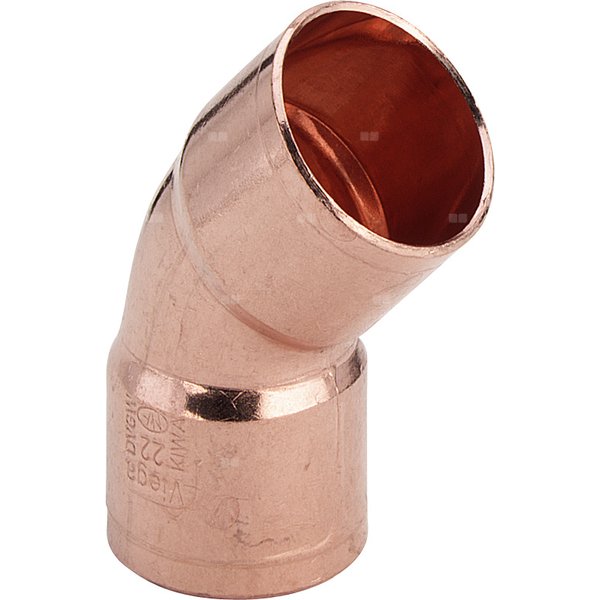 Łuk 45' VIEGA 95041 jednoczęściowy, miedź / miedź, 16 mm (lw x gw)