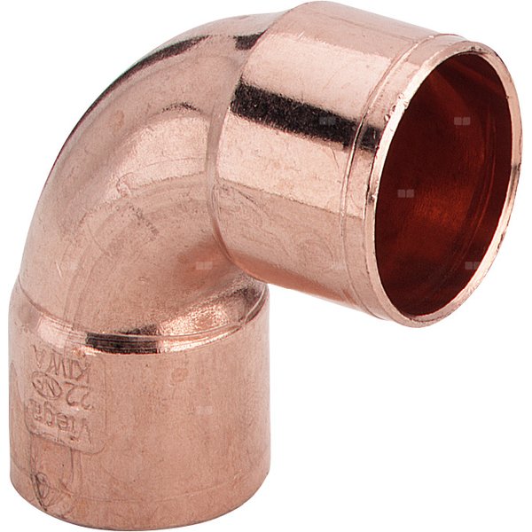 Kolano 90' VIEGA 95090 jednoczęściowy, miedź / miedź, 14 mm (lw x gw), 25 mm