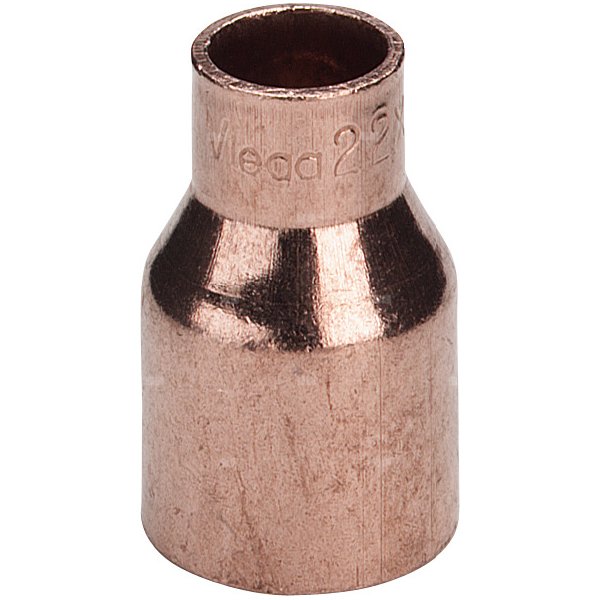 Złącze VIEGA 95243 redukcja jednoczęściowy, miedź / miedź, 28 mm x 16 mm (lw x gz), 39 mm