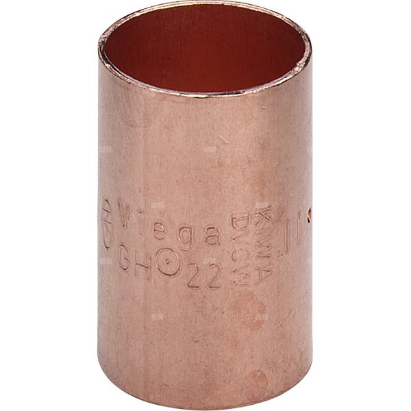 Mufa VIEGA 95270 jednoczęściowy, miedź (stan surowy) / miedź, 16 mm (lw x gw)