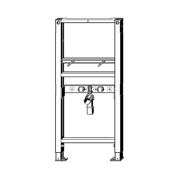 Stelaż podtynkowy do umywalki VIEGA 8538, 1120 x 500 x 75 mm, bateria: stojąca