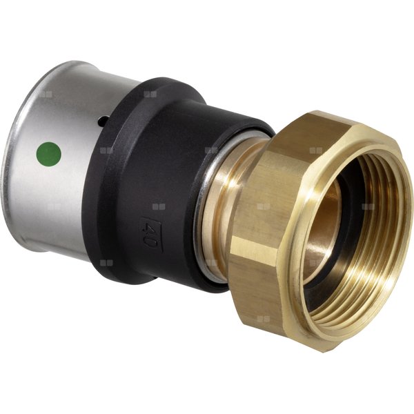 Dwuzłącze VIEGA 6763, brąz / brąz, 16 mm x 3/4'' (pz x gw)